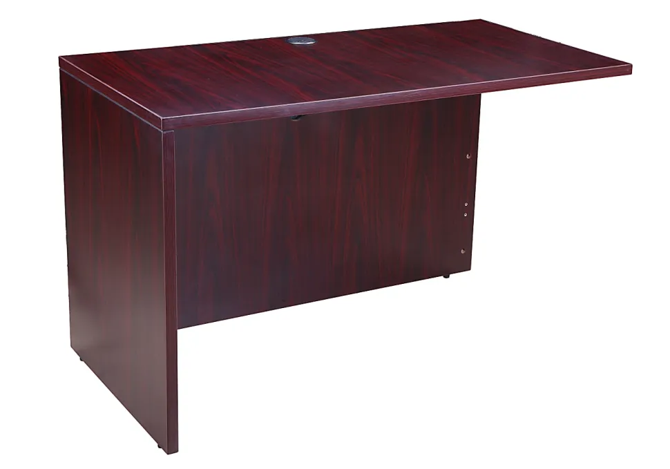 Boss Office Products Holland Series 71"W Executive L-Shaped Corner Desk With 2 File Storage Pedestals, Mahogany
