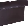 Boss Office Products Holland Series Executive U-Shaped Desk With File Storage Pedestal And Hutch, Mocha