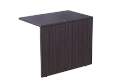Boss Office Products Holland Series Executive U-Shape Desk With File Storage, Pedestal And Hutch, Driftwood