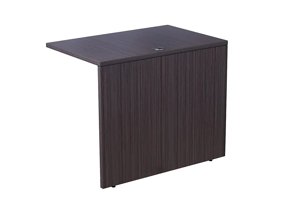 Boss Office Products Holland Series Executive U-Shape Desk With File Storage, Pedestal And Hutch, Driftwood