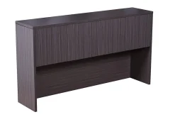 Boss Office Products Holland Series Executive U-Shape Desk With File Storage, Pedestal And Hutch, Driftwood