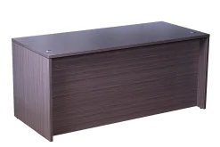 Boss Office Products Holland Series 71"W Executive L-Shaped Corner Desk With File Storage Pedestal, Driftwood