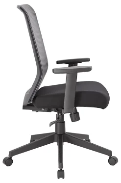 Boss Office Products Horizontal Mesh Back Task Chair, Gray/Black