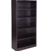 Boss Office Products 66”H 5-Shelf Bookcase, Driftwood