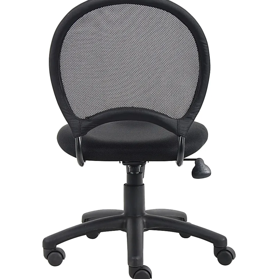 Boss Office Products Mesh Armless Task Chair, Black