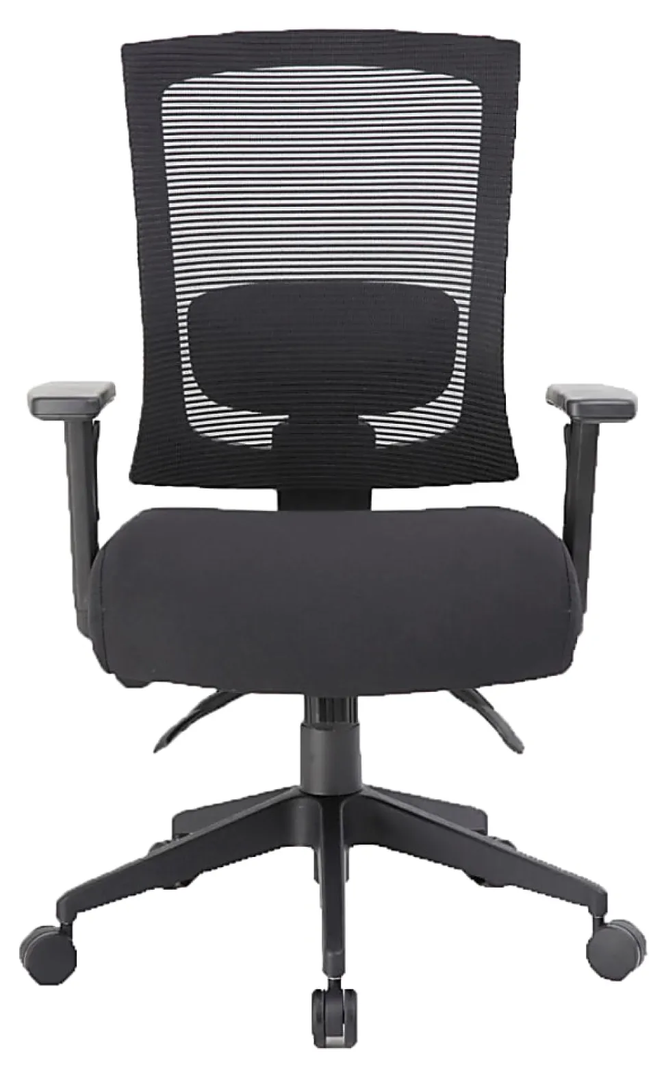 Boss Office Products Mesh-Back 3-Paddle Task Chair, Black/Gray