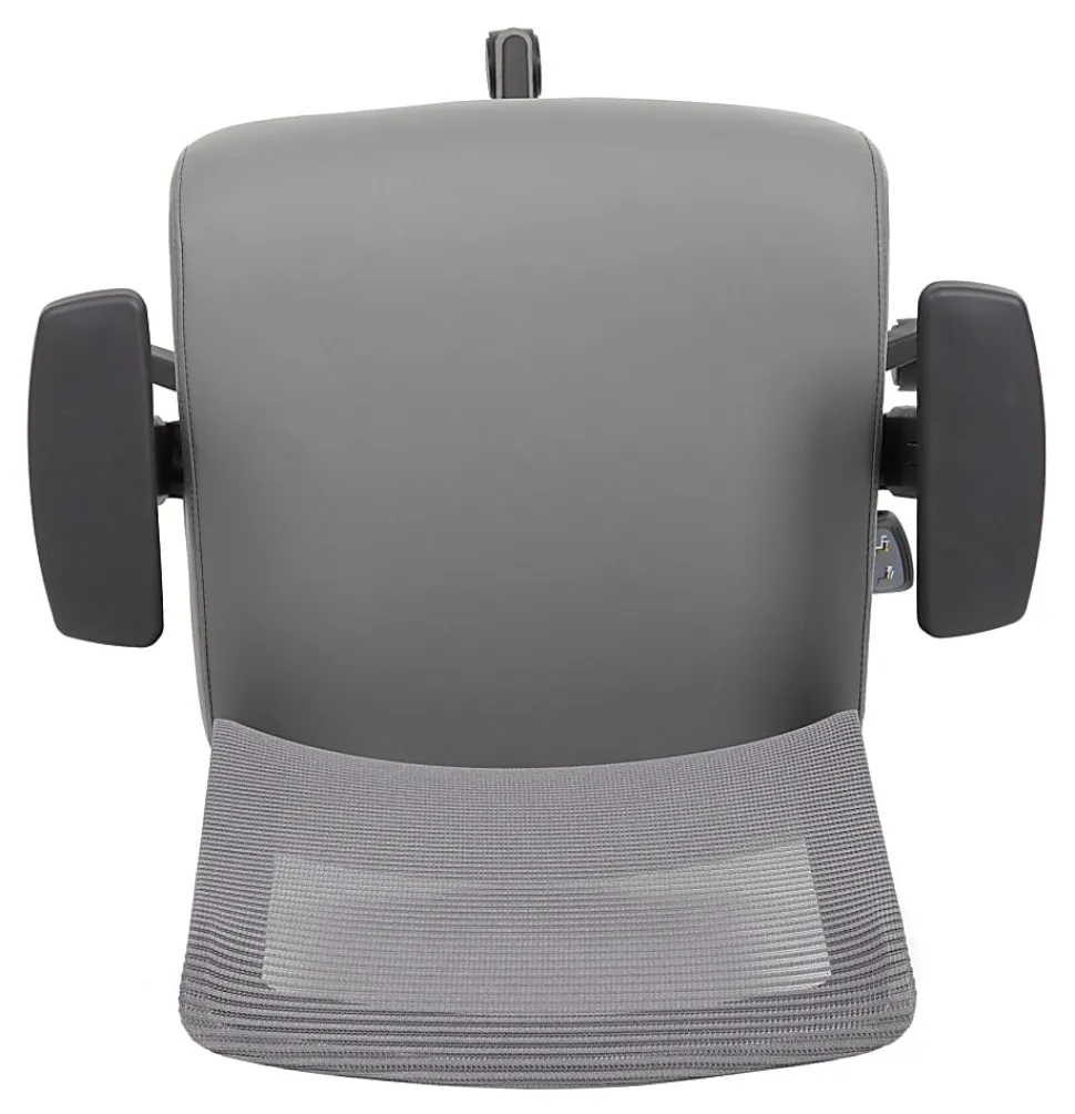 Boss Office Products Mesh-Back 3-Paddle Task Chair, Black/Gray