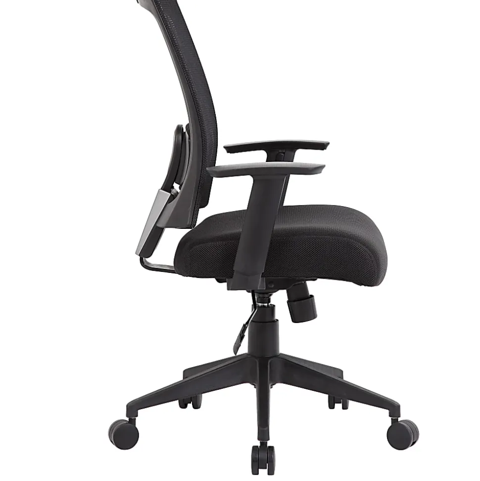 Boss Office Products Mesh-Back Task Chair, Black