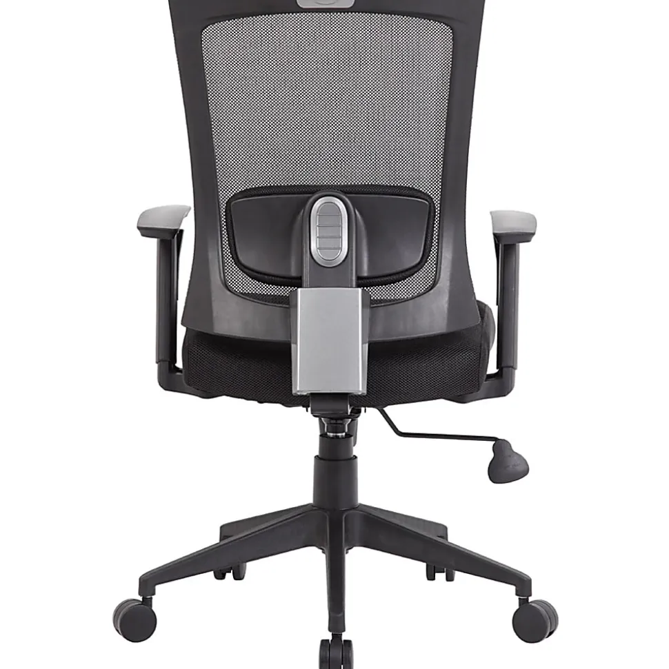 Boss Office Products Mesh-Back Task Chair, Black