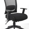 Boss Office Products Multifunction Mesh Mid-Back Task Chair, Mesh/Fabric, Black