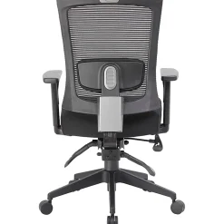Boss Office Products Multifunction Mesh Mid-Back Task Chair, Mesh/Fabric, Black