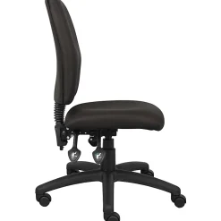 Boss Office Products Multi-Function Ergonomic Fabric High-Back Task Chair, Black