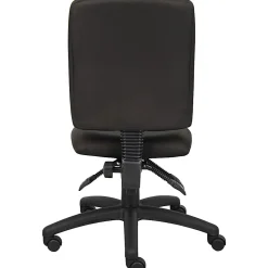 Boss Office Products Multi-Function Ergonomic Fabric High-Back Task Chair, Black