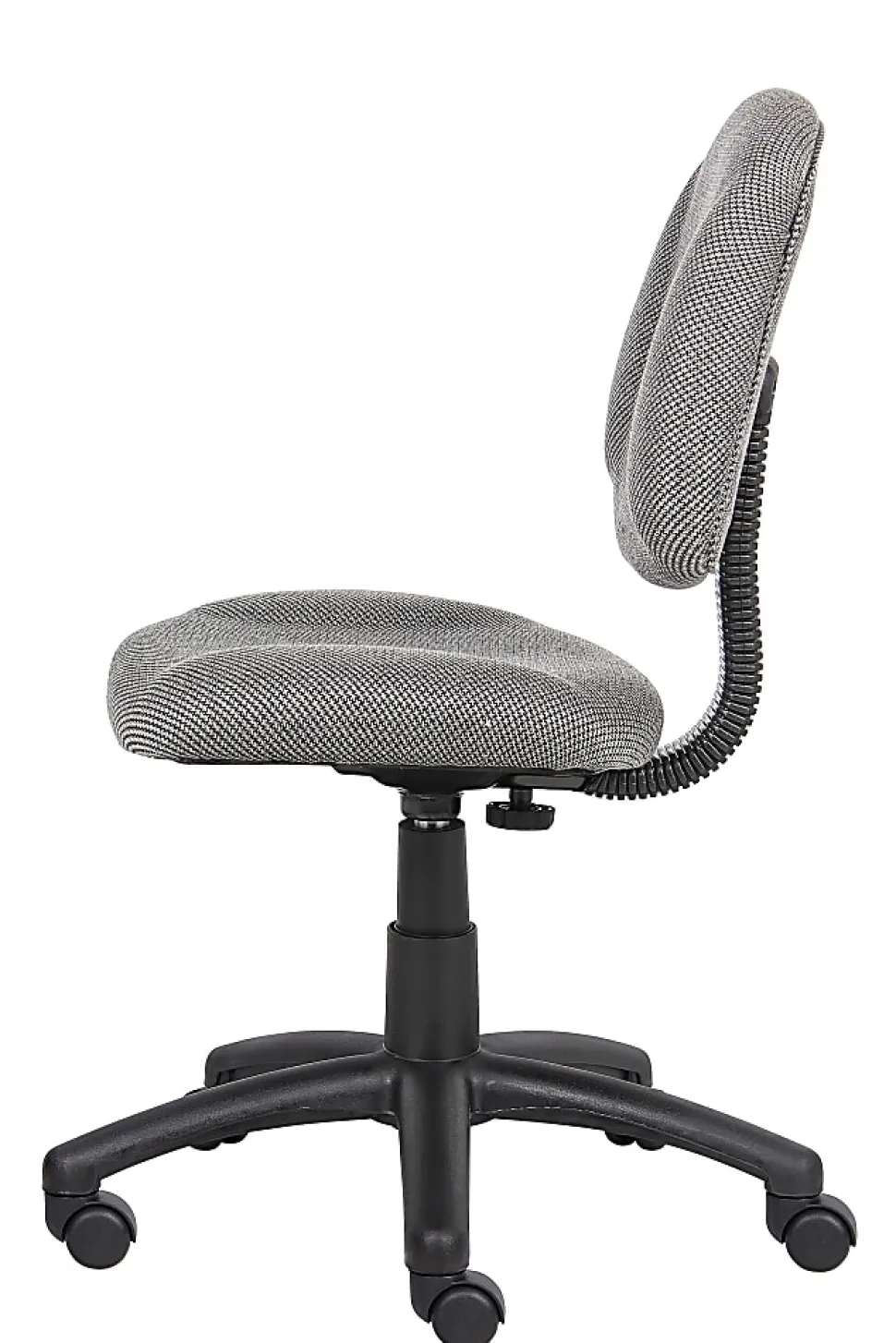 Boss Office Products Perfect Posture Deluxe Ergonomic Fabric Mid-Back Office Task Chair, Gray