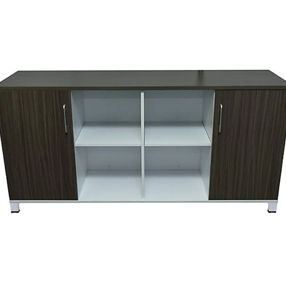 Boss Office Products Simple System 71"W Credenza, Driftwood