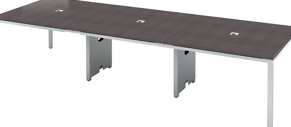 Boss Office Products Simple System Rectangular Conference Table, 29-1/2”H x 142”W x 47”D, Driftwood