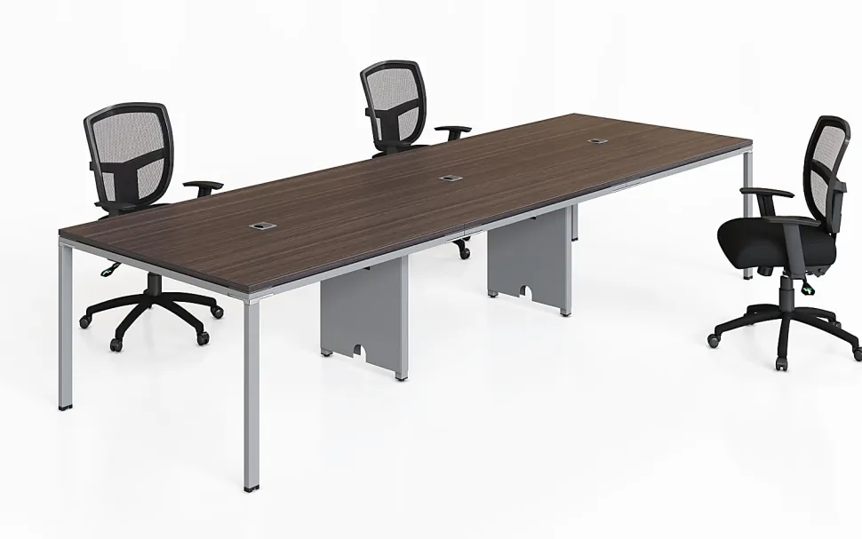 Boss Office Products Simple System Rectangular Conference Table, 29-1/2”H x 142”W x 47”D, Driftwood