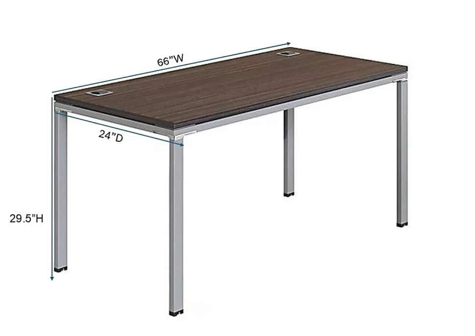 Boss Office Products Simple System Workstation, 66" x 24", White