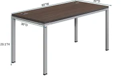 Boss Office Products Simple System Workstation, 60" x 30", White
