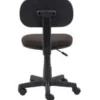 Boss Office Products Steno Fabric/Plastic Low-Back Task Chair, Black