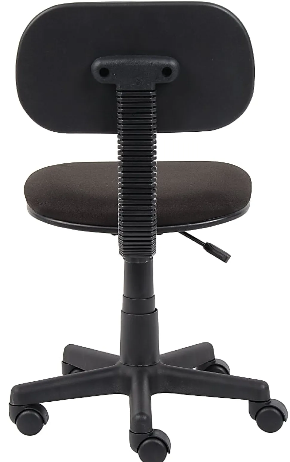 Boss Office Products Steno Fabric/Plastic Low-Back Task Chair, Black