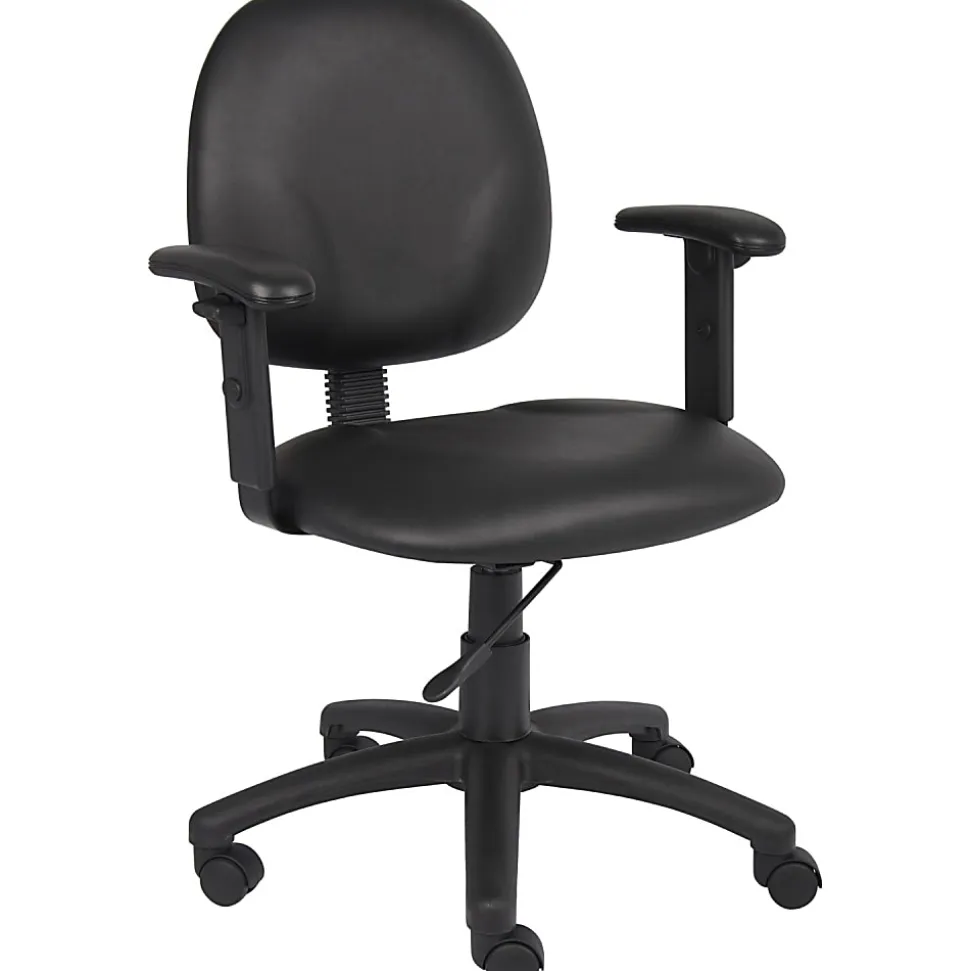 Boss Office Products Task Chair With Antimicrobial Protection, Black