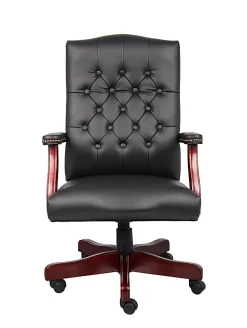 Boss Office Products Traditional Ergonomic High-Back Executive Chair, 47