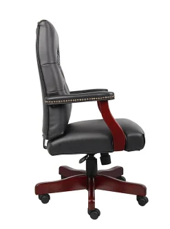 Boss Office Products Traditional Ergonomic High-Back Executive Chair, 47