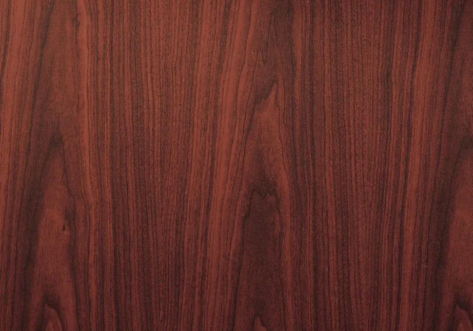 Boss Office Products 42"W Round Wood Conference Table, Mahogany