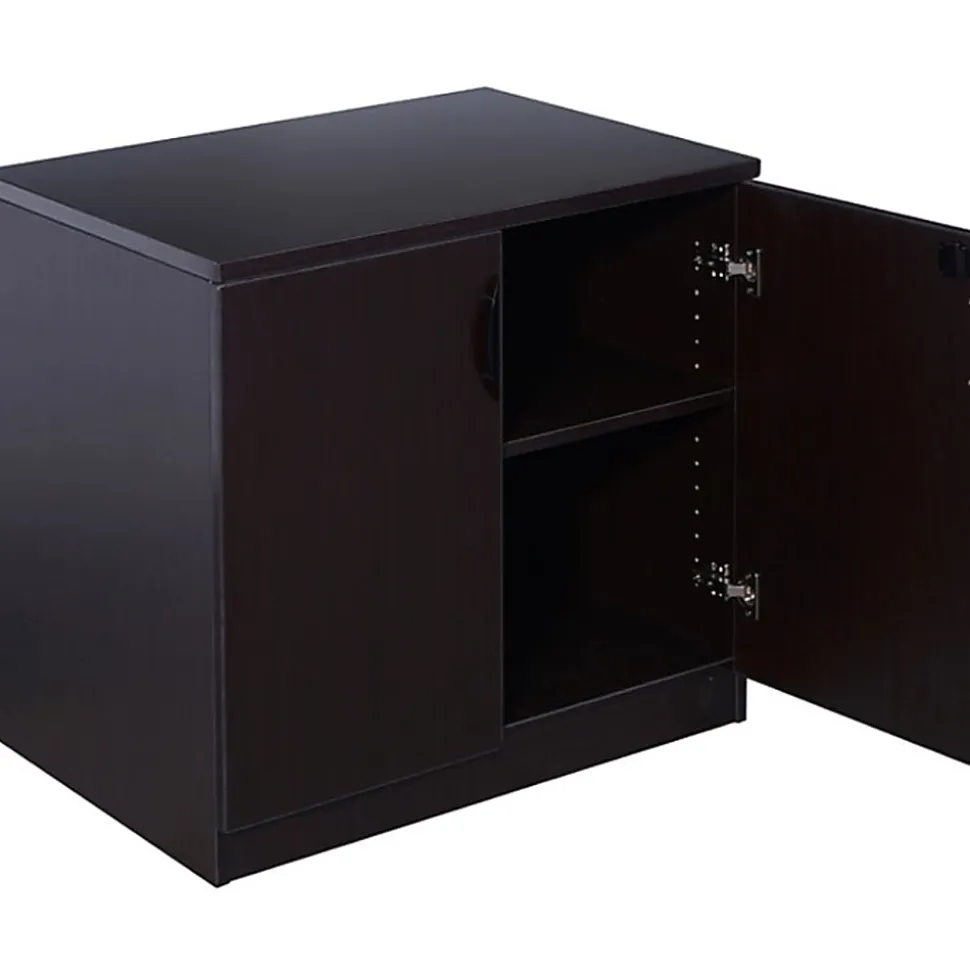 Boss Office Products 31"W Storage Cabinet, Mocha