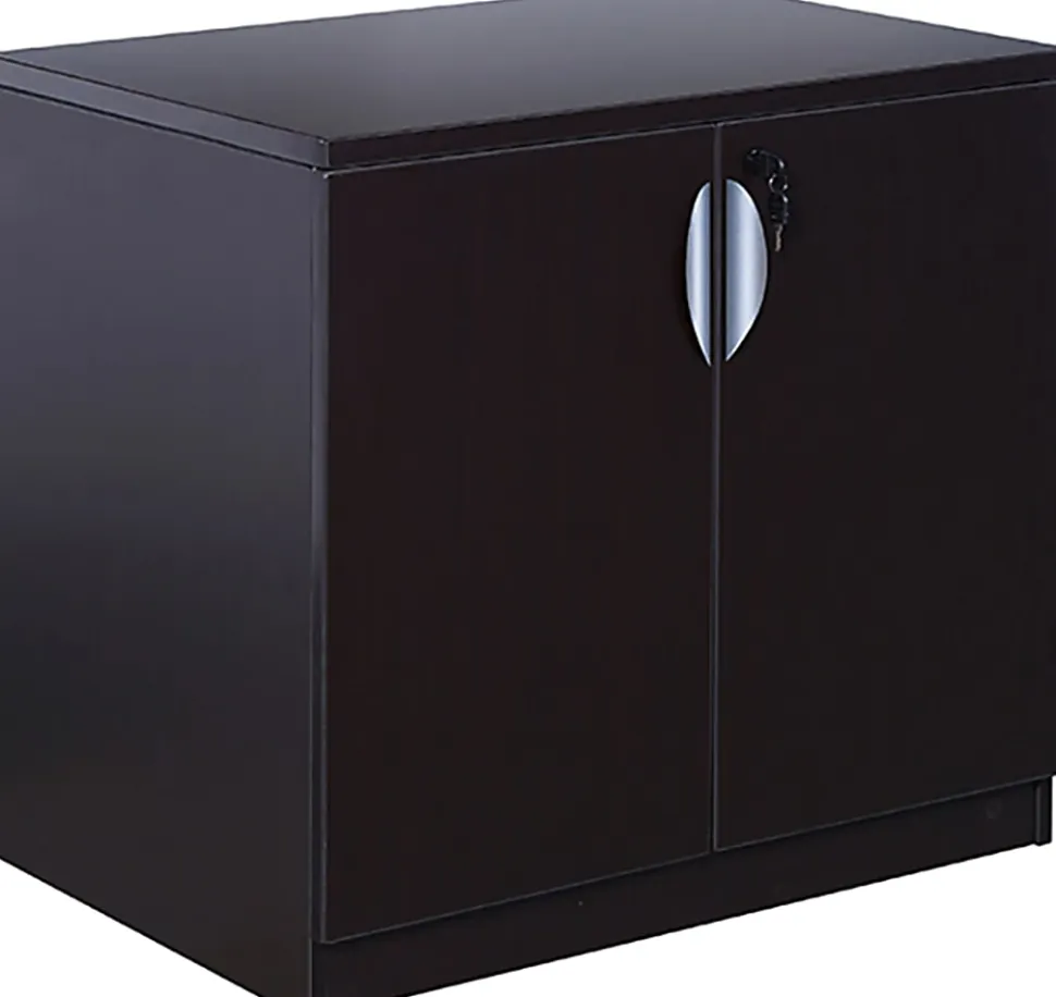 Boss Office Products 31"W Storage Cabinet, Mocha