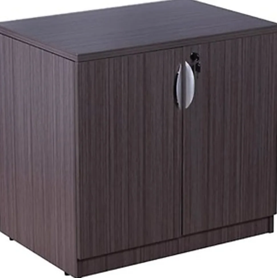 Boss Office Products 31"W Storage Cabinet, Driftwood