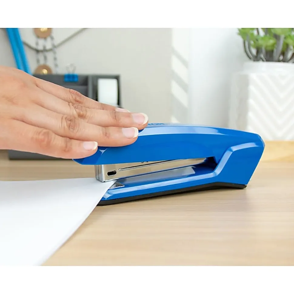 Bostitch® Ascend™ Plastic Stapler, 20 Sheets Capacity, Ice Blue