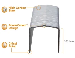 Bostitch® B8® PowerCrown™ Premium Staples, 3/8" Size, Box Of 5,000