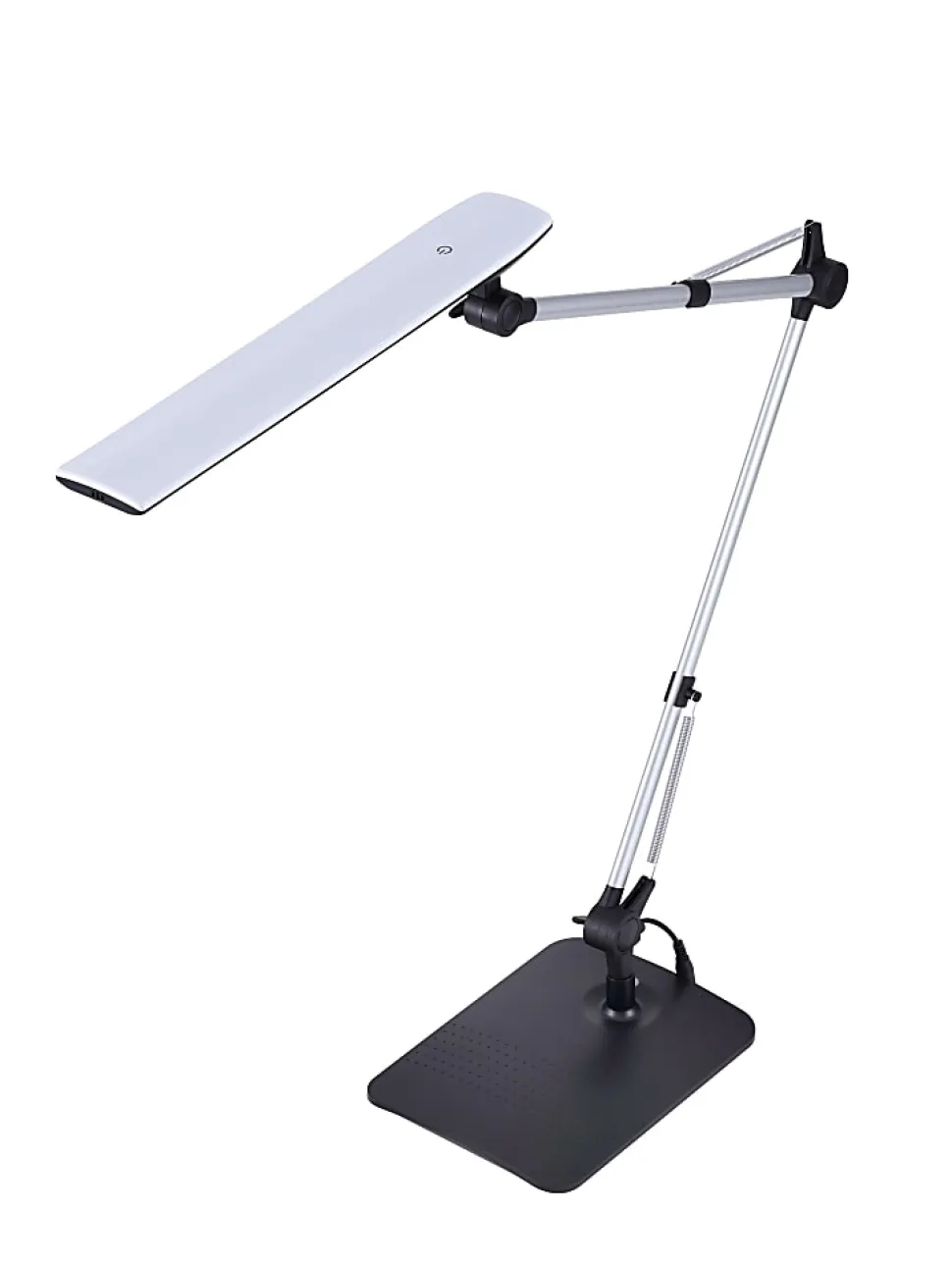 Bostitch® Dual-Swing Arm LED Desk Lamp, 49"H, Black