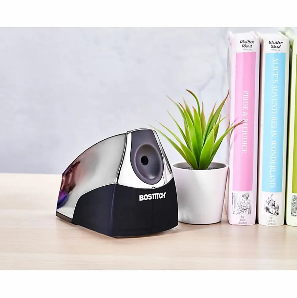 Bostitch Electric Pencil Sharpener - 4" Width x 8.3" Depth - Gray - 1 Each