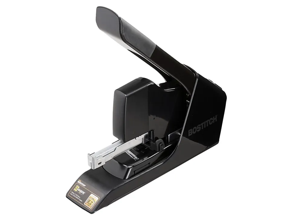 Bostitch EZ Squeeze™ 130-Sheet Heavy-Duty Stapler With Antimicrobial Protection, Black