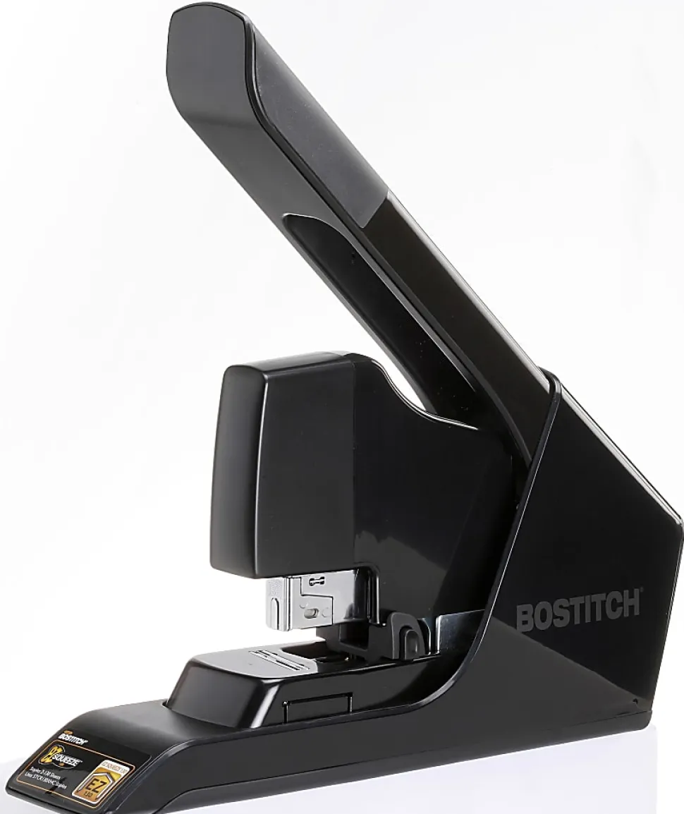 Bostitch EZ Squeeze™ 130-Sheet Heavy-Duty Stapler With Antimicrobial Protection, Black