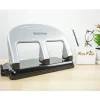 Bostitch® EZ Squeeze™ Three-Hole Punch, 40 Sheet Capacity, Black/Silver