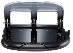 Bostitch® EZ Squeeze™ Three-Hole Punch, 40 Sheet Capacity, Black/Silver