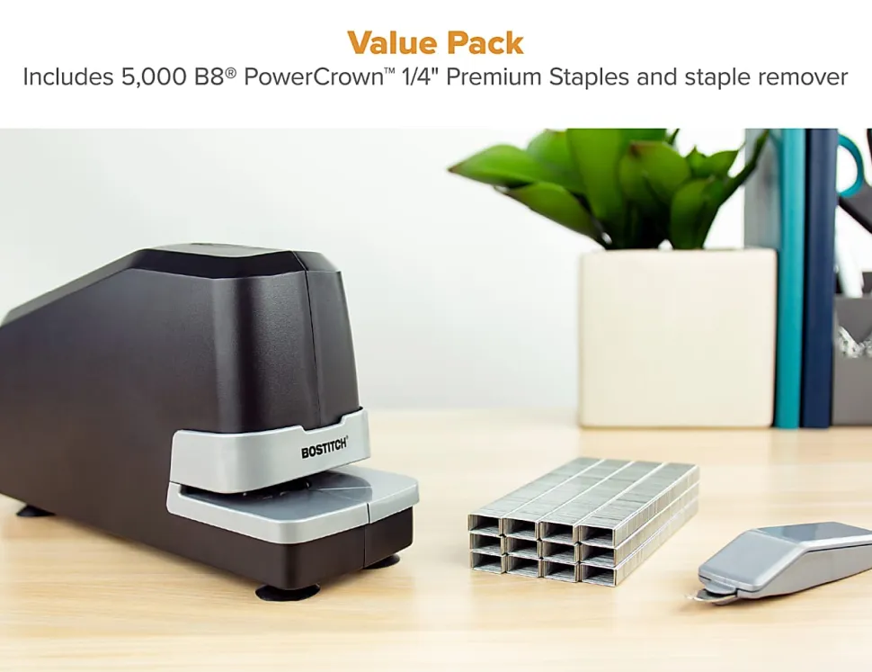 Bostitch® Impulse™ 25 Electric Stapler With Staples And Staple Remover, Black