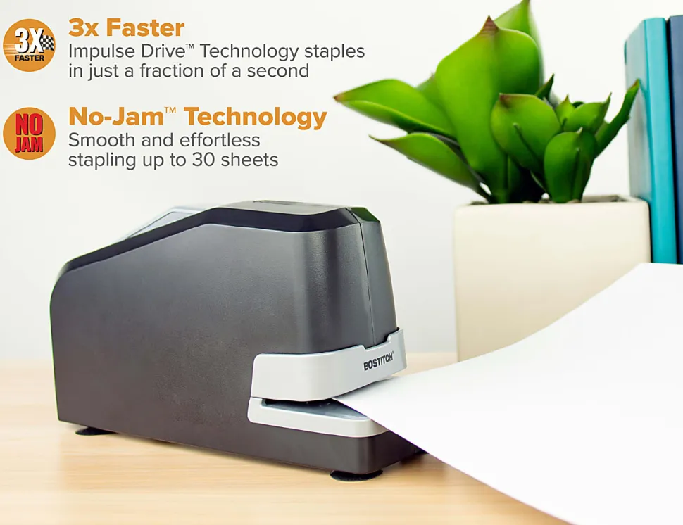 Bostitch® Impulse™ 25 Electric Stapler With Staples And Staple Remover, Black
