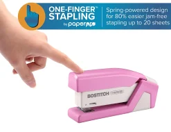 Bostitch InCourage® Spring-Powered Antimicrobial Compact Stapler, 20-Sheets