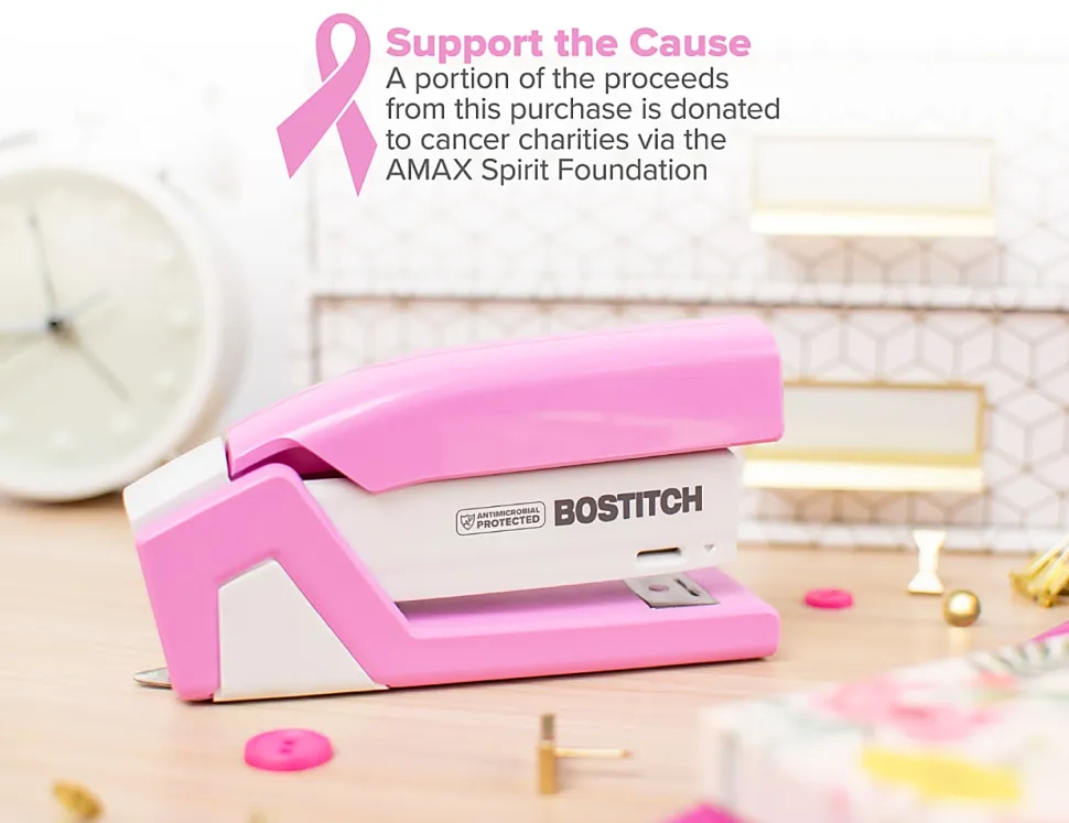 Bostitch InCourage® Spring-Powered Antimicrobial Compact Stapler, 20-Sheets