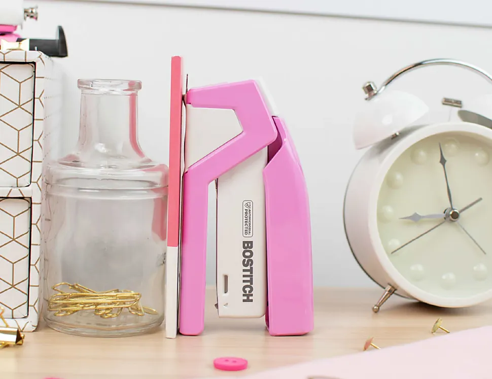 Bostitch InCourage® Spring-Powered Antimicrobial Compact Stapler, 20-Sheets