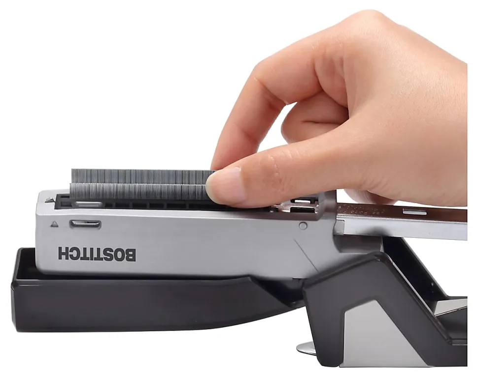 Bostitch® InJoy™ 20 Spring-Powered Compact Stapler, 20 Sheets Capacity, Black/Gray