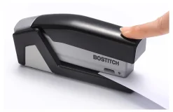 Bostitch® InJoy™ 20 Spring-Powered Compact Stapler, 20 Sheets Capacity, Black/Gray