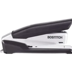 Bostitch® InPower™ Premium Spring-Powered Desktop Stapler, 28 Sheets Capacity, Black/Silver