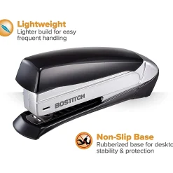 Bostitch® Inspire™ Spring-Powered Desktop Stapler, 20 Sheets Capacity, Black