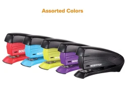 Bostitch® Inspire™ Spring-Powered Compact Stapler, 15 Sheet Capacity, Assorted Colors